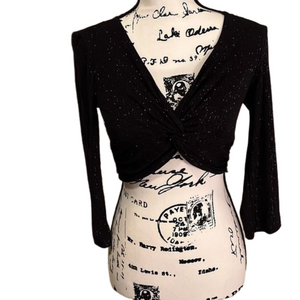 Speechless V-neck sparkly crop top Size medium